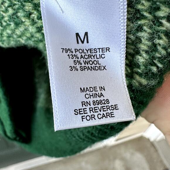 LOGO by Lori Goldstein QVC Brushed Ombre Button Front Cardigan Sz M Maximalist - Picture 6 of 8